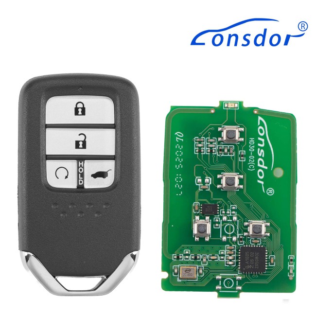Lonsdor HD30-09 HD30 Smart Key 4 Buttons for Honda Supports ID46 ID47 ID4A