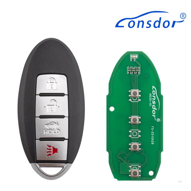 Lonsdor NS30-06NS30 for Nissan/Infiniti Smart Key 4 Buttons Supports ID46 ID47 ID4A