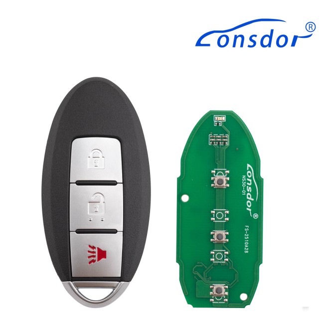 Lonsdor NS30-01NS30 for Nissan/ Infiniti Smart Key 3 Buttons Supports ID46 ID47 ID4A