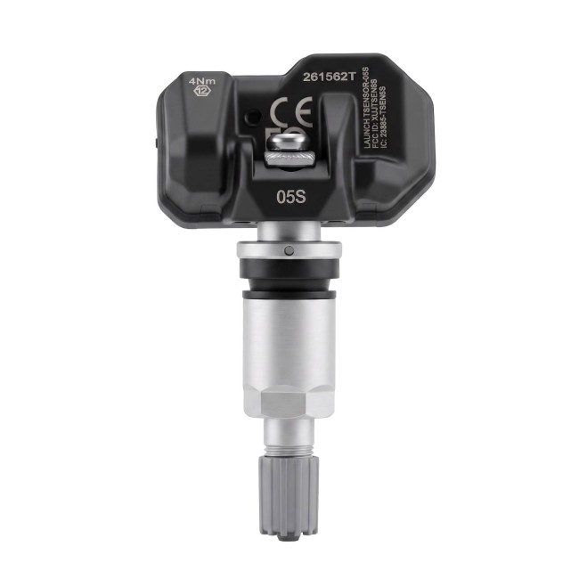4 pcs/lot LAUNCH TSENSOR-05S RF TPMS Sensor (Overseas Configuration with Adjustable Angle Sandblasted Silver Aluminum)