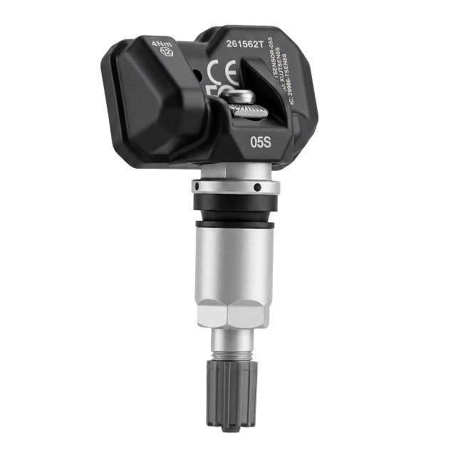 4 pcs/lot LAUNCH TSENSOR-05S RF TPMS Sensor (Overseas Configuration with Adjustable Angle Sandblasted Silver Aluminum)