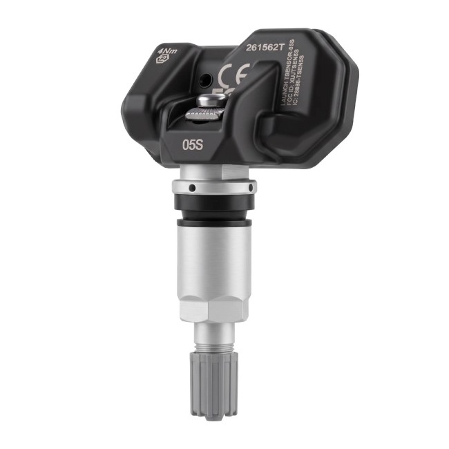4 pcs/lot LAUNCH TSENSOR-05S RF TPMS Sensor (Overseas Configuration with Adjustable Angle Sandblasted Silver Aluminum)