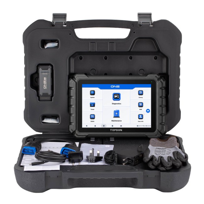 TOPDON ONE Professional 10.1 Inch; Automotive Diagnostic Tool, Supports 50+ Maintenance Functions, TopFix AI, J2534 Pass-Thru Programming
