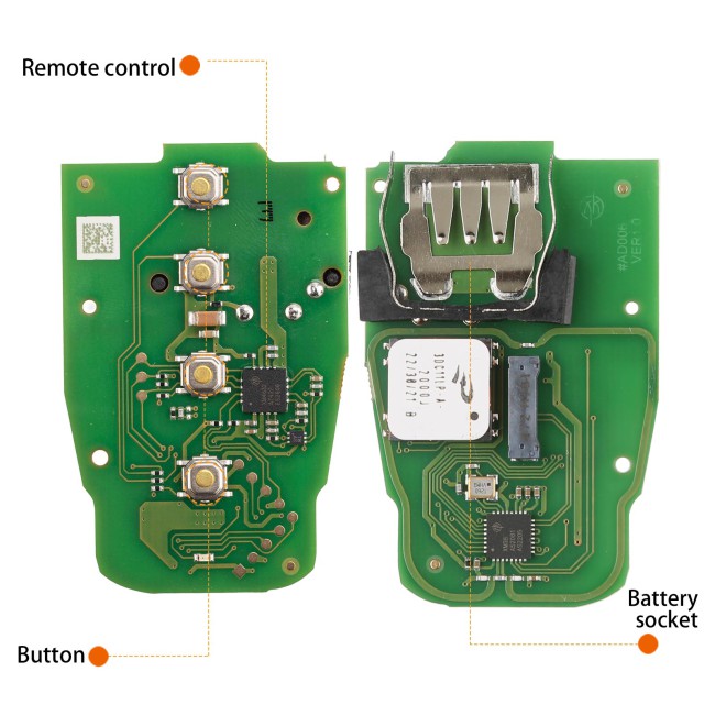 5pcs/lot Xhorse XSADJ1GL VVDI 754J Smart Key for Audi A6L Q5 A4L A8L