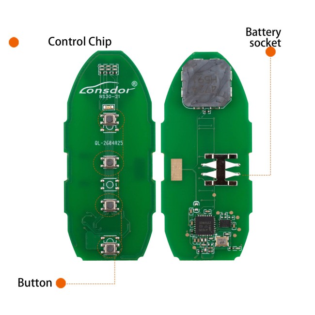 Lonsdor NS30-21NS30 for Nissan/Infiniti Smart Key 4 Buttons Supports ID46 ID47 ID4A