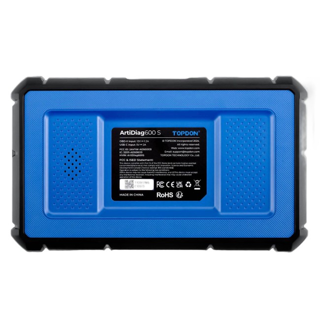 TOPDON Artidiag 600S Mid-level Diagnostic Tool Support Oil Reset Brake Reset SAS Reset BMS Reset ABS Bleeding, ETS Reset TPMS Free Update