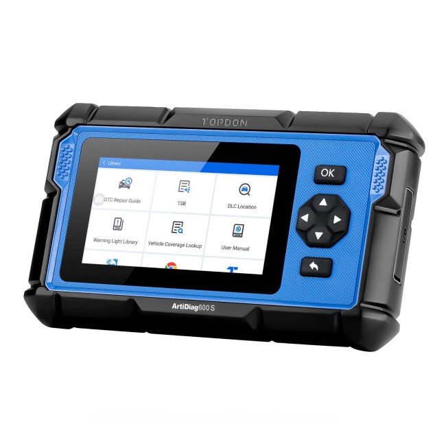 TOPDON Artidiag 600S Mid-level Diagnostic Tool Support Oil Reset Brake Reset SAS Reset BMS Reset ABS Bleeding, ETS Reset TPMS Free Update