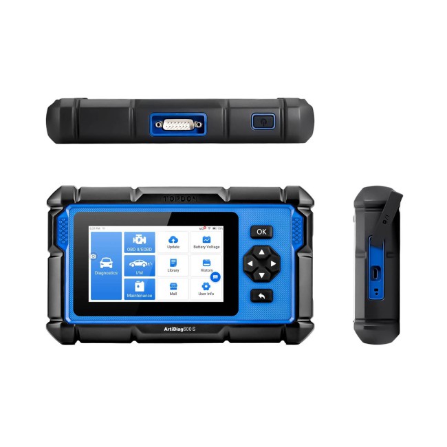 TOPDON Artidiag 600S Mid-level Diagnostic Tool Support Oil Reset Brake Reset SAS Reset BMS Reset ABS Bleeding, ETS Reset TPMS Free Update
