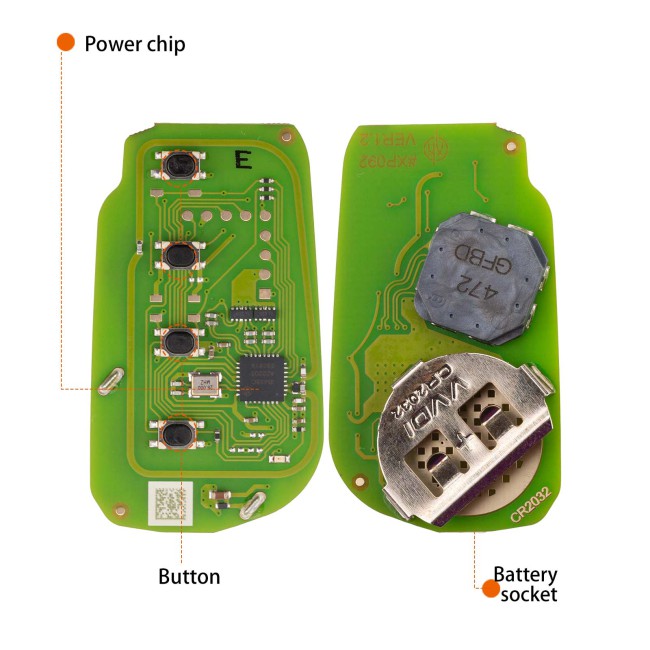 [5pcs/lot] XHORSE XSGA80EN XM38 Series Universal Smart Key