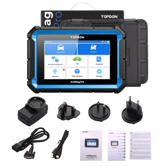 TOPDON ArtiDiag Pro V2.0 Mid-level Full System Diagnostic Tool Bi-Directional Control 35 Maintenance Services CU Coding Support DOIP CAN FD