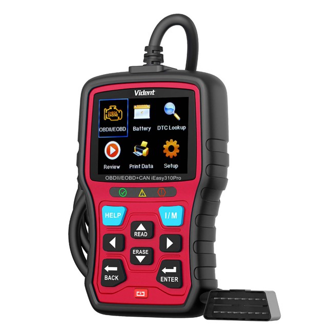 VIDENT iEasy310 Pro (Red) Enhanced OBD2 Automotive Scanner Professional OBDII Code Reader Engine Fault Scan Tool Car Diagnostic Tool