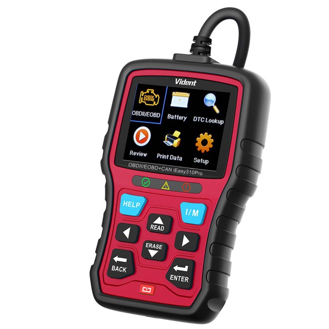 VIDENT iEasy310 Pro (Red) Enhanced OBD2 Automotive Scanner Professional OBDII Code Reader Engine Fault Scan Tool Car Diagnostic Tool