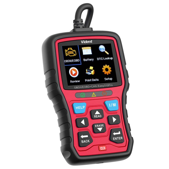 VIDENT iEasy310 Pro (Red) Enhanced OBD2 Automotive Scanner Professional OBDII Code Reader Engine Fault Scan Tool Car Diagnostic Tool