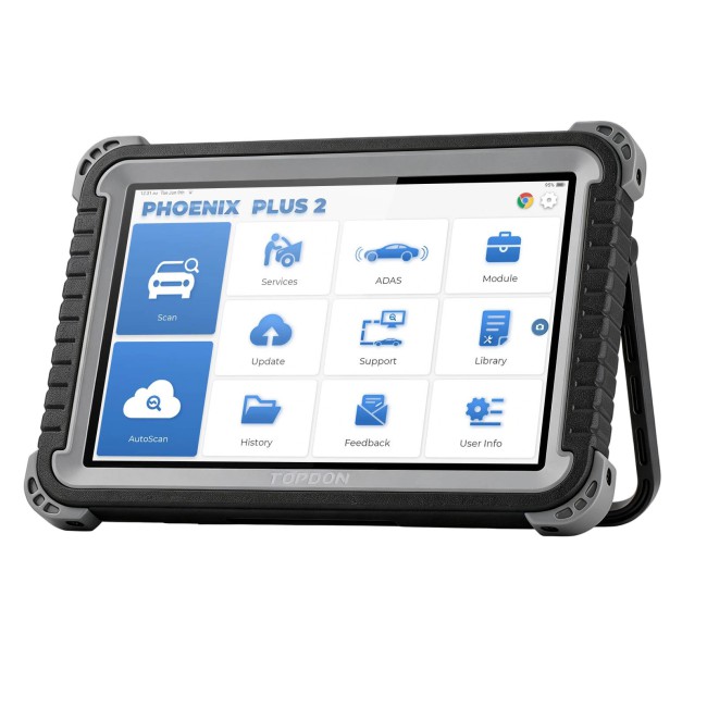 TOPDON Phoenix Plus 2 Integrated Diagnostic Tool Bi-Directional Control Topology Mapping 41 Maintenance Services ECU Coding FCA SGW AutoAuth