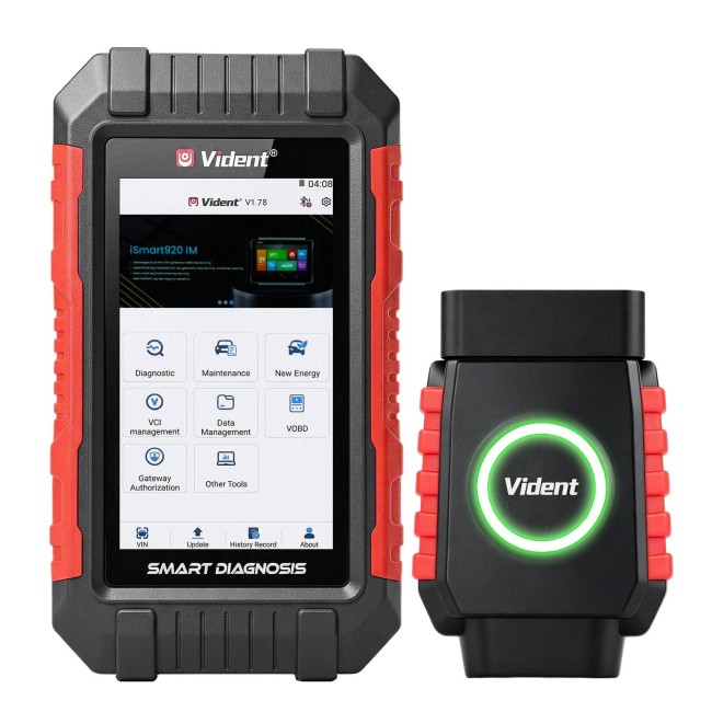 VIDENT G5 Pro Supports 13 Special Functions, CAN FD, DoIP Protocols, Automatic VIN Identification, Bluettooth & WIFI, Lifetime Free Update