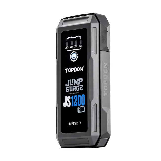 TOPDON JumpSurge JS1200Pro 1800 Peak Amp Battery Jumpstarter, Power Bank & Flashlight