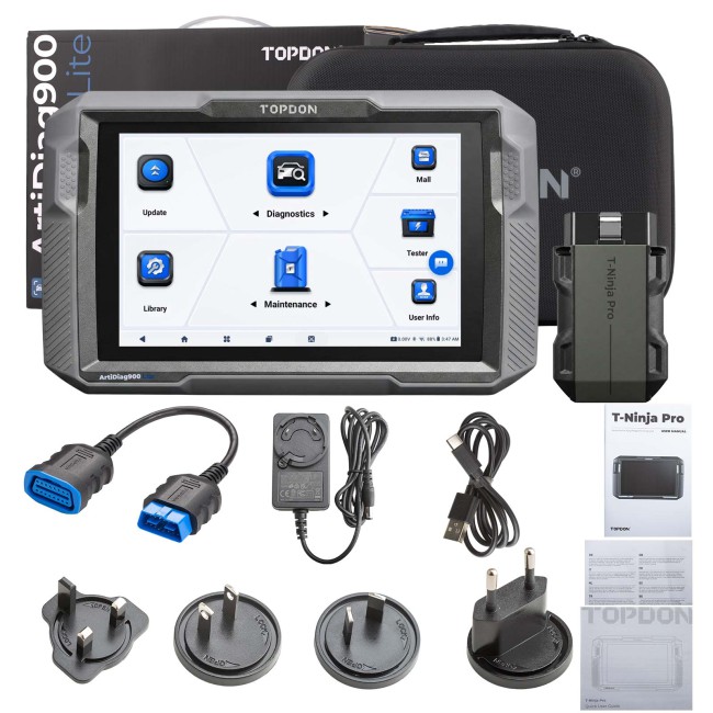 TOPDON ArtiDiag900 ArtiDiag 900 Lite Bidirectional Full System Diagnostics Bluetooth Wireless OBD2 Code Reader AutoVIN & AutoScan 8 Reset Functions