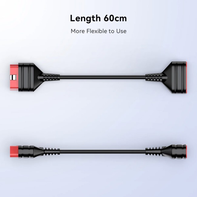 THINKCAR THINKDIAG Extension Cable Length 60cm, High-quality Copper Core Wire, Use Eco-friendly Materials, Supports Connecting to All OBD2 Devices