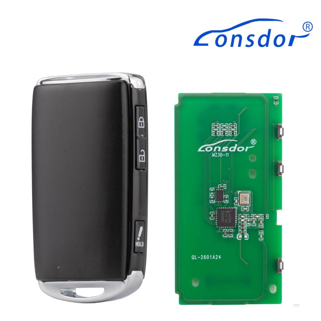 LONSDOR MZ30-14 Remote Key 3 Buttons Supports ID49 315MHz 433.92MHz for Mazda