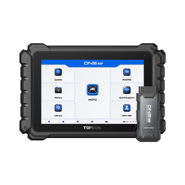 TOPDON ONE Moto Diagnostic Scanner for Motorcycles, ATVs and Marine Vehicles, Supports 2-Year Free Updates, 45 Languages