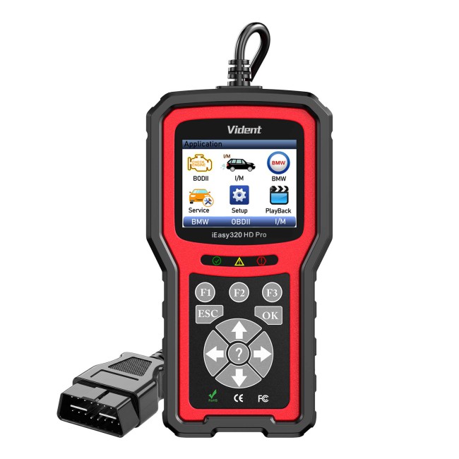 Vident iEasy320HD Diesel Truck Diagnostic Tool OBD2 Scanner Automotive Code Reader Trucks Cars OBD2 Diagnostic Tool