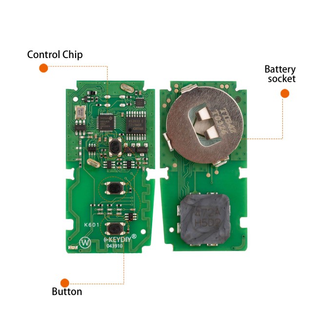 [5pcs/lot] KEYDIY TIB42-3 Universal Smart Remote Key 3 Buttons