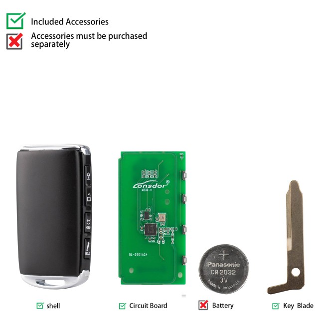 LONSDOR MZ30-12 Remote Key 4 Buttons Supports ID49 315MHz 433.92MHz for Mazda