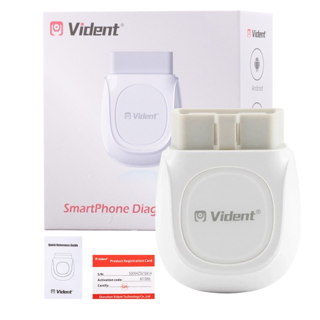 VIDENT iSmartDiag500Max Supports OE Level Diagnosis, Off-line Coding & Adaptations, ABS Bleeding, EPB, Injector Coding