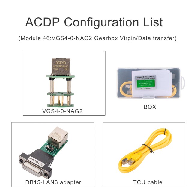 YANHUA ACDP Module 46: VGS4-0-NAG2 Gearbox Virgin/Data Transfer