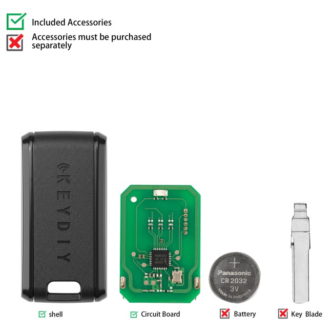 [5pcs/ lot] KEYDIY C29Ax01 Programmable Smart Key Used with KEYDIY 13# Remote Chip Reading Adapter