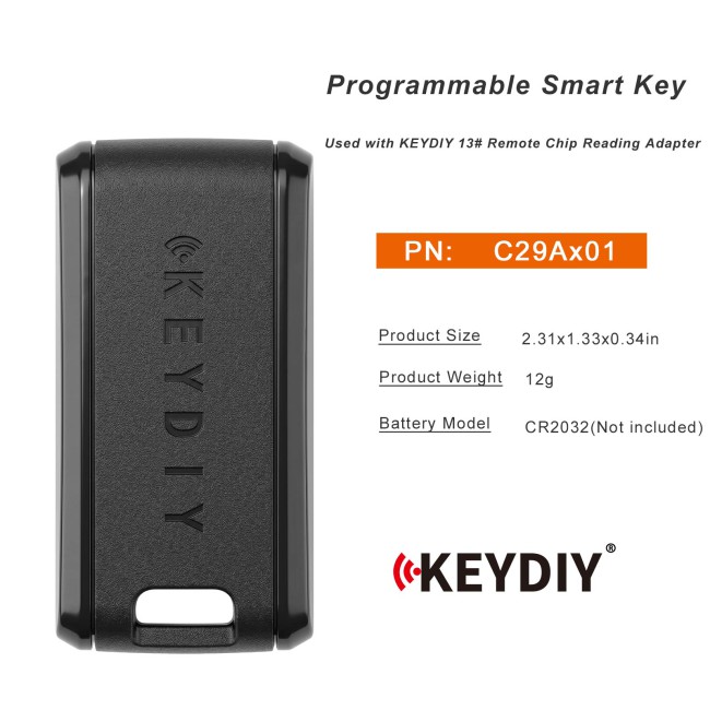 [5pcs/ lot] KEYDIY C29Ax01 Programmable Smart Key Used with KEYDIY 13# Remote Chip Reading Adapter