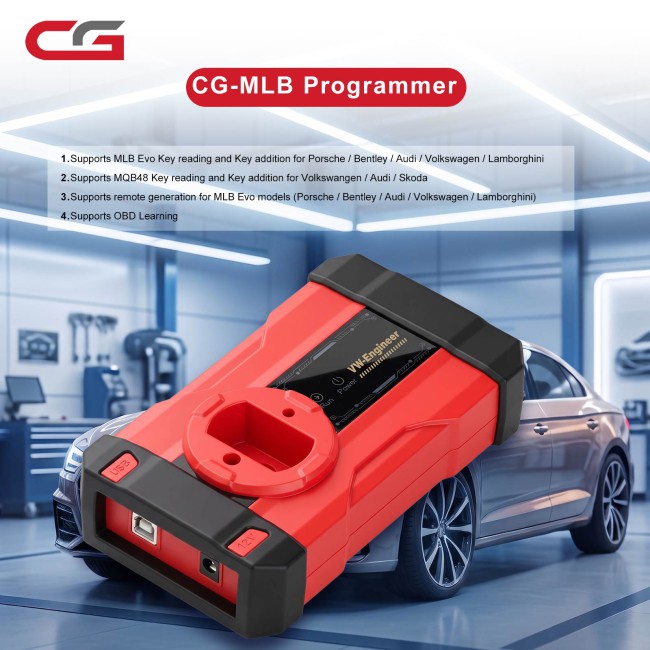 CGDI CG-MLB Programmer Supports Key Adding, Key Data Reading, Key Generating, OBD Learning for MLB/MQB48