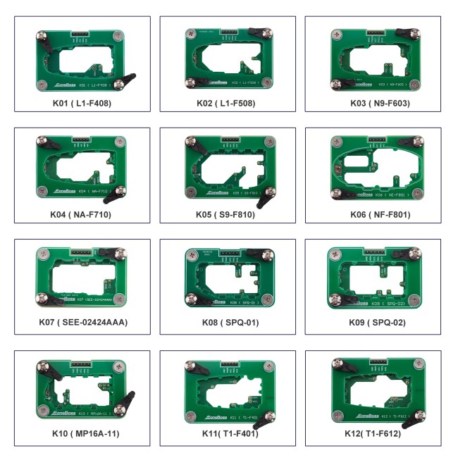 EONEBOSS Adapter Set 12-Piece (K01-K12)