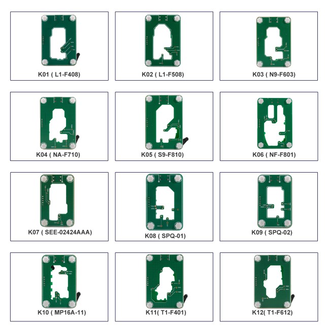 EONEBOSS Adapter Set 12-Piece (K01-K12)