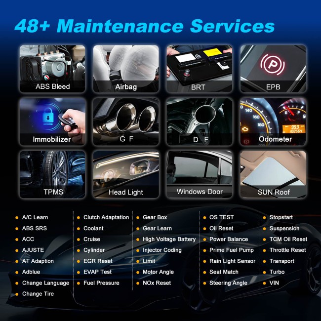 VIDENT iSmart810 Smart Key Programming Tool with High Configuration, Supports OE Level Diagnostics, 48 Maintenance Functions