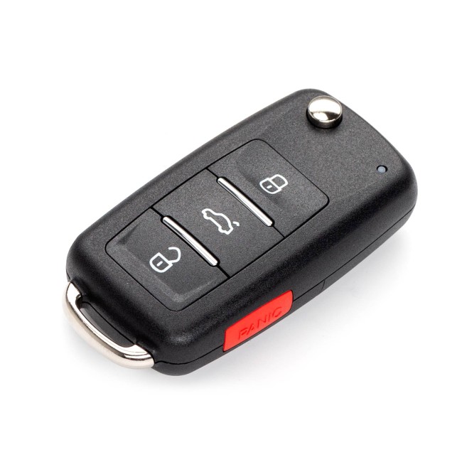 [5Pcs/Lot] KEYDIY KD NB08-4 PCF Universal Flip Remote Key 3+1 Buttons for Volkswagen Type