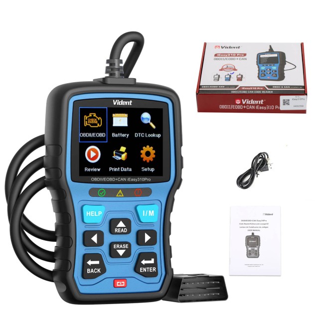 VIDENT iEasy310 Pro (Sapphire) Enhanced OBD2 Automotive Scanner Professional OBDII Code Reader Engine Fault Scan Tool Car Diagnostic Tool