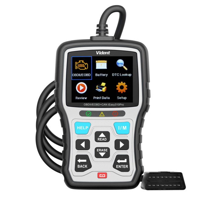 VIDENT iEasy310 Pro (Silver) Enhanced OBD2 Automotive Scanner Professional OBDII Code Reader Engine Fault Scan Tool Car Diagnostic Tool