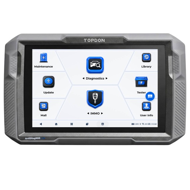 TOPDON UltraDiag 8 Inch Key Programming & Scan Tool Bi-directional Control Support 100+ Car Brands 30+ Service Functions