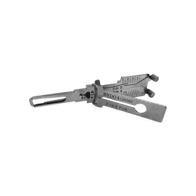 LISHI BYD04 (2026) Internal Milling 2‑in‑1 Pick & Decoder for BYD Tang DM & Tang EV Models