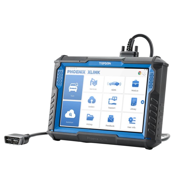 TOPDON Phoenix XLink Support OE-Level Full System Diagnostics Support 41+ Maintenance Services CAN-FD & DoIP