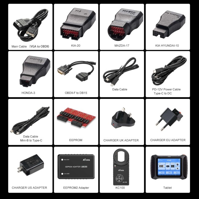 XTOOL X100 PAD3 Auto Key programmer Plus KS-1 Key Emulator for Toyota/Lexus/VW/BMW Key Programming and All Key Lost