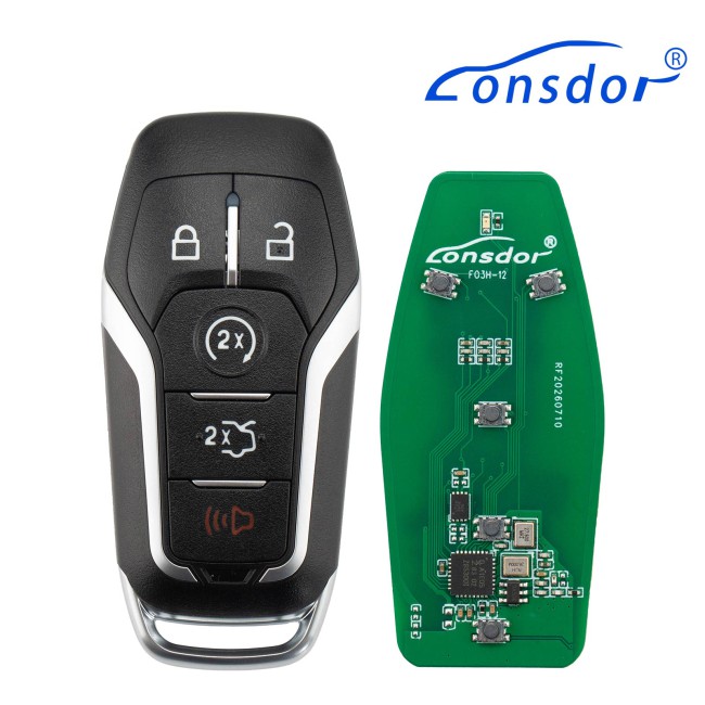 LONSDOR FO3H Series Smart Key FO3H-13 Supports ID46 ID49 High Frequency 902/868MHZ 5 Buttons for Ford