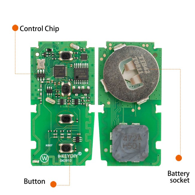 KEYDIY TIB42-4 Universal Smart Remote Key 4 Buttons