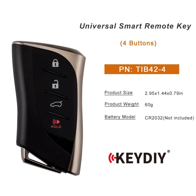 KEYDIY TIB42-4 Universal Smart Remote Key 4 Buttons