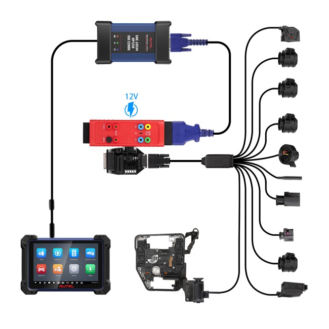 GODIAG 9-in-1 Gearbox Cable Set for V-A-G V30/ DQ200/ DL501/ VL300/ VL381/ DQ500/ DQ250/ DQ380/ DQ381/ DQ400E/ DL382