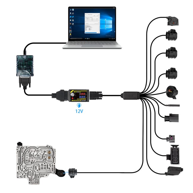GODIAG 9-in-1 Gearbox Cable Set for V-A-G V30/ DQ200/ DL501/ VL300/ VL381/ DQ500/ DQ250/ DQ380/ DQ381/ DQ400E/ DL382