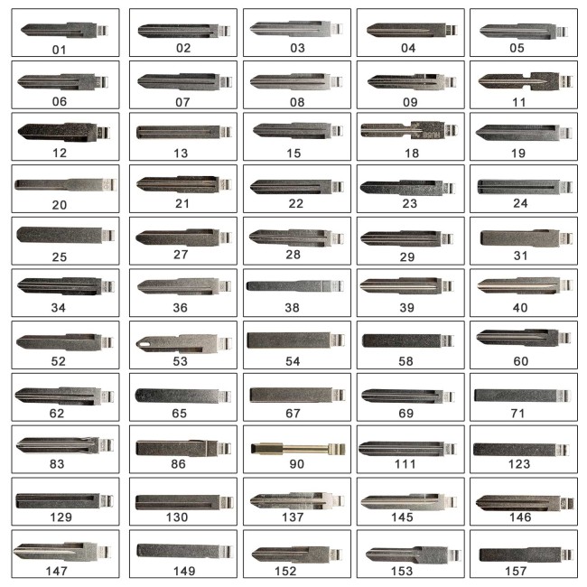 OEM 550 Pieces of Key Blades with Large 144-compartment Storage Box