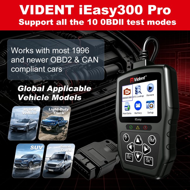 VIDENT iEasy300 Pro CAN OBDII/EOBD Code Reader