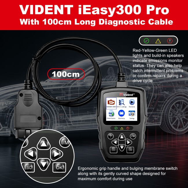 VIDENT iEasy300 Pro CAN OBDII/EOBD Code Reader
